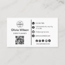 Search for icon business cards Social media