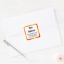 Search for orange address stickers Change of address