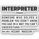 Search for sign language teacher stickers Interpreter