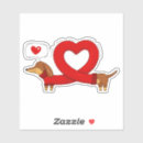 Search for dachshund valentine stickers Pet