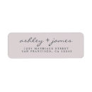 Search for black and purple return address labels Modern