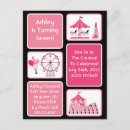 Search for pink carnival invitations Girls