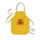 Search for owl on branch aprons Cartoon