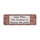 Search for brick return address labels Wall