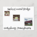 Search for covered bridge postcards Gettysburg
