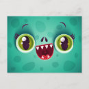 Search for monster face postcards Horror