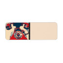 Search for phone return address labels Vintage