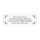Search for clear return address labels Simple