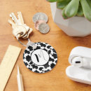 Search for cow spots key rings Black and white