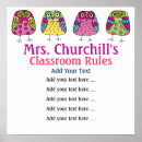 Search for school rules posters Owls