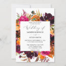 Search for hot pink and orange wedding invitations Floral