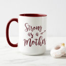 Search for strong as a mother mugs Typography