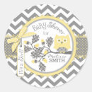 Search for owl baby shower stickers Yellow