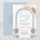 Search for boho baby boy shower invitations We can bearly wait