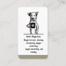 Search for sitter business cards Pet sitting services