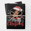 Search for black girl christmas wrapping paper Festive