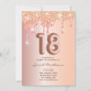 Search for 18th balloons birthday invitations Glitter