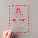 Search for cherub baby shower invitations Vintage