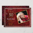 Search for bling 50th birthday invitations 50 and fabulous