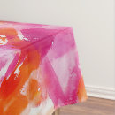 Search for pink and orange tablecloths Pattern