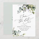 Search for dusty blue wedding save the dates Simple elegant calligraphy script