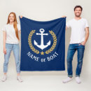 Search for navy and gold blankets Anchor