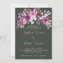 Search for green and purple wedding invitations Foliage