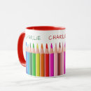 Search for coloured pencil mugs For kids