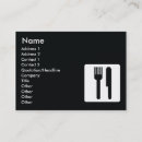 Search for forks business cards Knife
