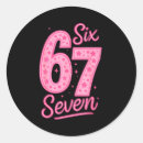 Search for number six stickers Modern