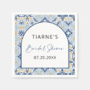 Search for blue tile napkins Citrus bridal shower