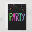 Search for colorful confetti invitations Party