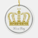 Search for gold crown christmas tree decorations King
