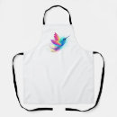 Search for exotic bird aprons Watercolor