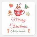 Search for candy cane stickers Hot cocoa