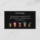 Search for drinks business cards Simple