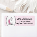 Search for white poodle return address labels Pink