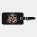 Search for skull luggage tags Floral sugar skull
