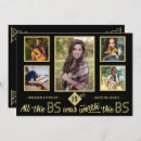 Search for nursing degree invitations Black and gold