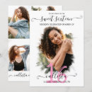 Search for black white sweet 16 invitations Simple minimalist