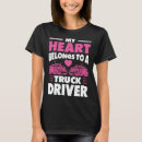Search for truckers wife tshirts Heart