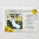 Search for sunflower wedding anniversary invitations Couple