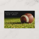 Search for football coach business cards Player
