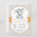 Search for orange baby shower invitations Cute