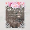Search for lace engagement party invitations Wood