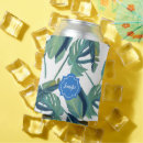 Search for palm leaves can coolers Tropical