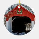 Search for covered bridge christmas tree decorations Winter