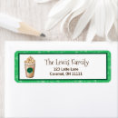 Search for latte return address labels Cappuccino