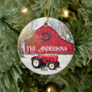 Search for tractor christmas tree decorations Country