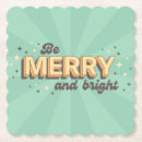 Search for vintage christmas coasters Typography